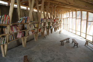 The interior of the library